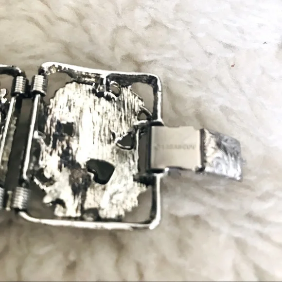 Sarah Coventry Bracelet & Earrings Silver tone set - Picture 6 of 12